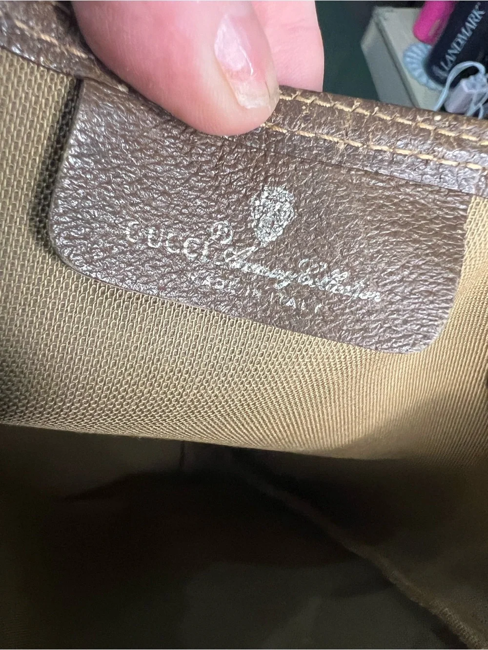 Vintage Gucci GG Supreme Sherry Line Tote Bag (MSRP: $1,550)
